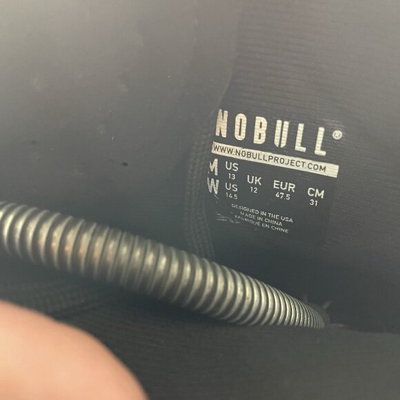 NOBULL Outwork Black High Top Sneakers Shoes Trainers Men’s Size 13 - Picture 9 of 9